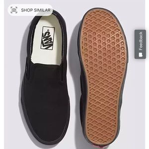 Women’s Black Vans - Slip On Shoe